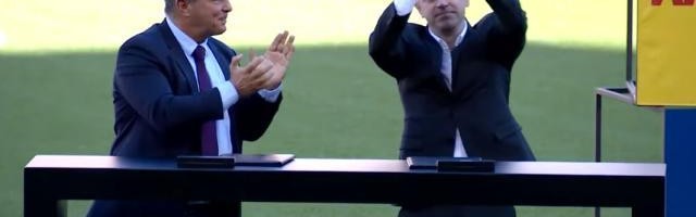 扑克比赛-拉波尔塔：与萨德的解约问题 我们与哈维都有付出